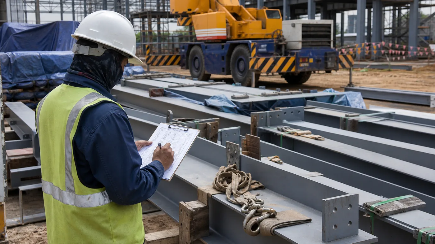 Steel structure pre erection document checklist - erection package release and site handover readiness check