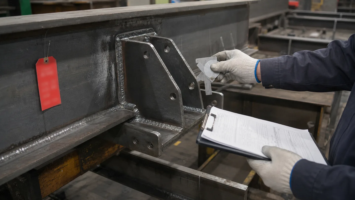 Steel structure field repair approval checklist - post-repair inspection and nonconformance closeout for steel components