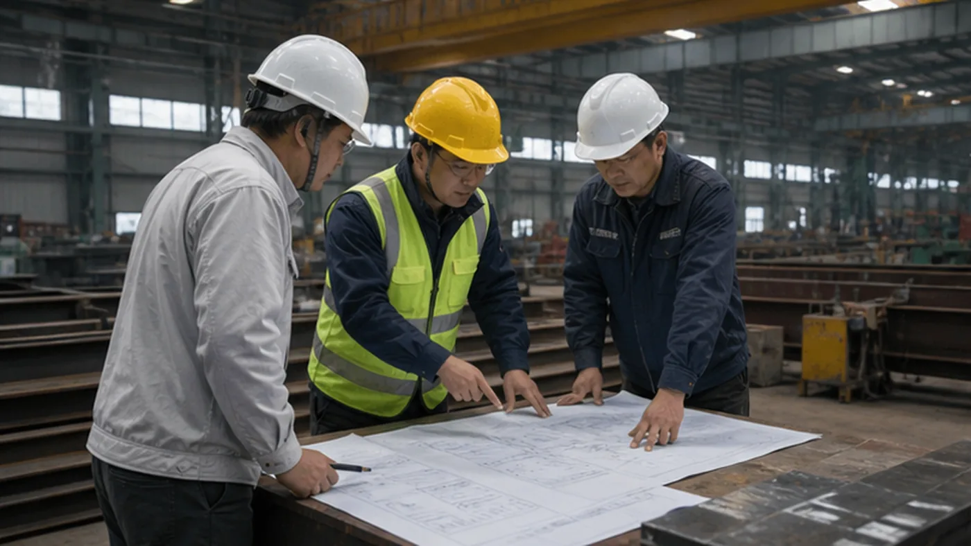 How EPC contractors choose a steel structure fabricator shown as EPC steel structure buyer review package with RFQ scope, supplier evidence, quotation assumptions, and document controls