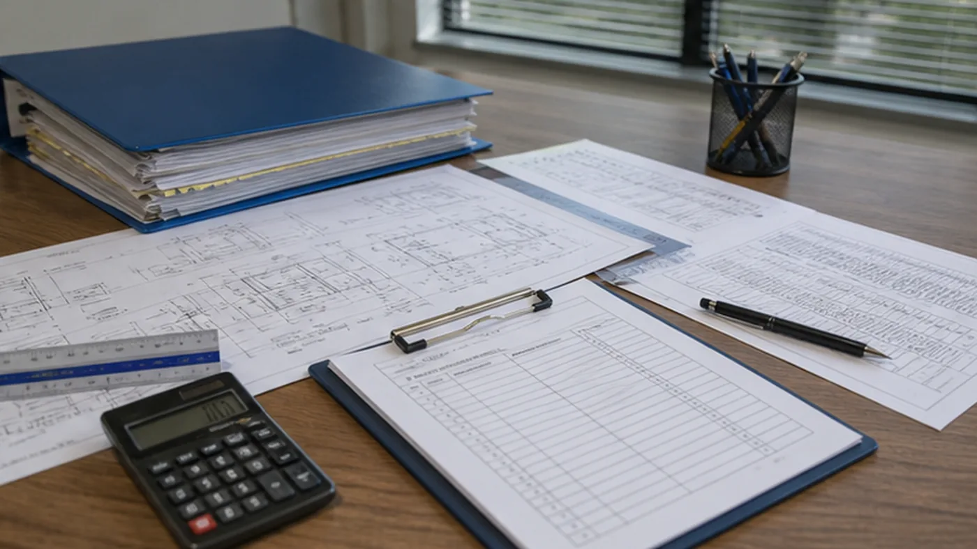 Steel structure RFQ template for EPC contractors shown as EPC steel structure buyer review package with RFQ scope, supplier evidence, quotation assumptions, and document controls